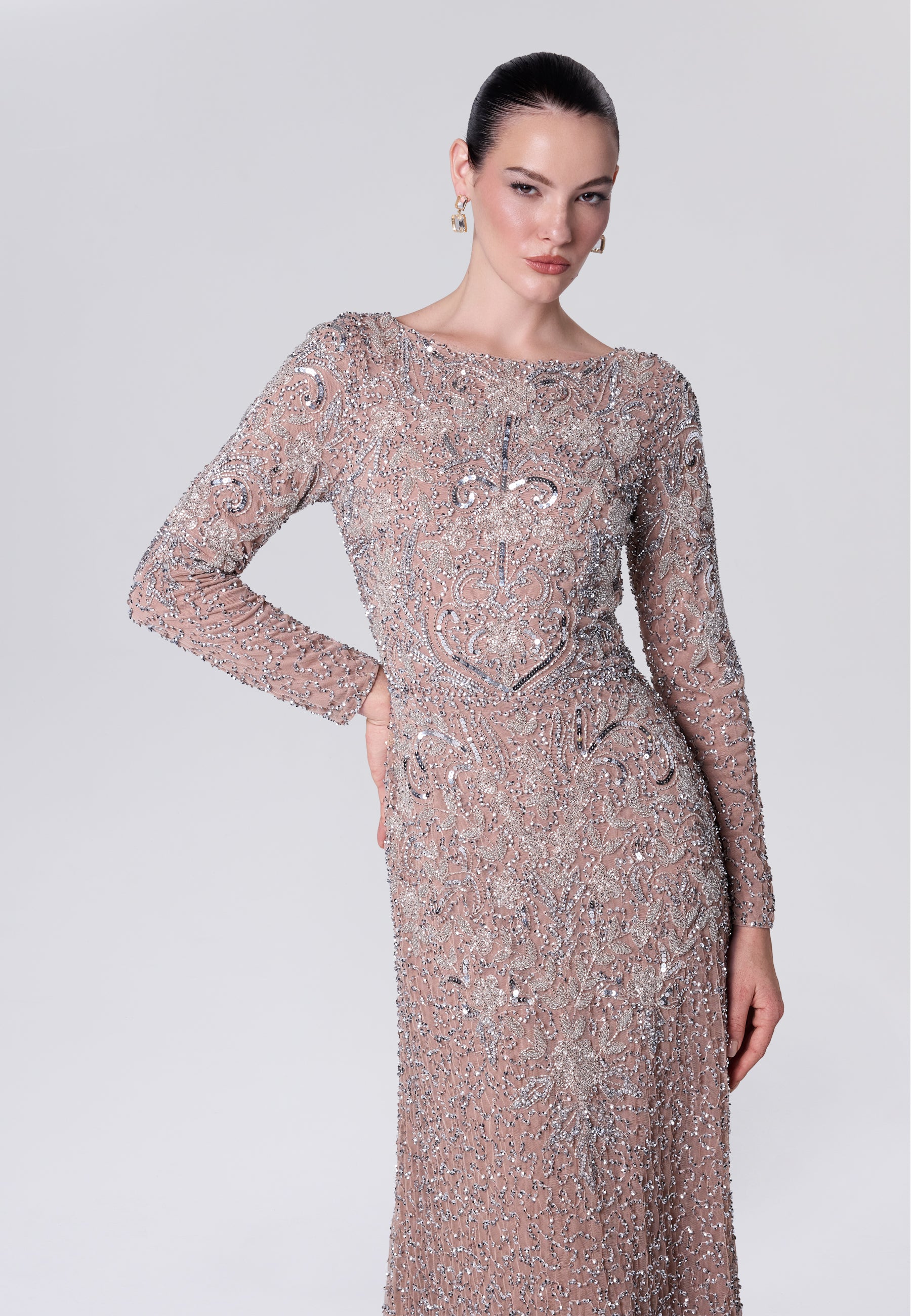Ain Modest Sequin Maxi Dress | MTZ260603