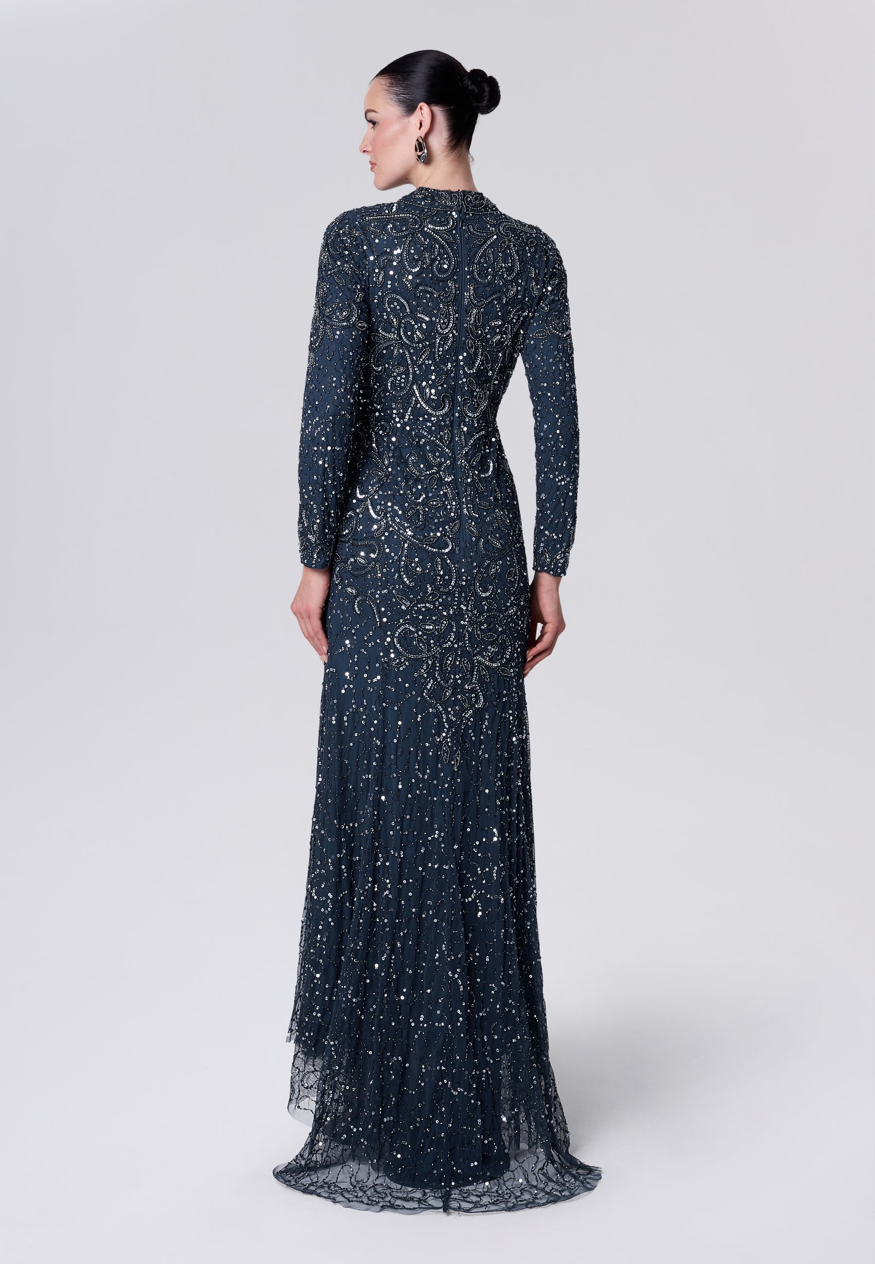 Mandisa Modest Sequin Maxi Dress | MTZ260813