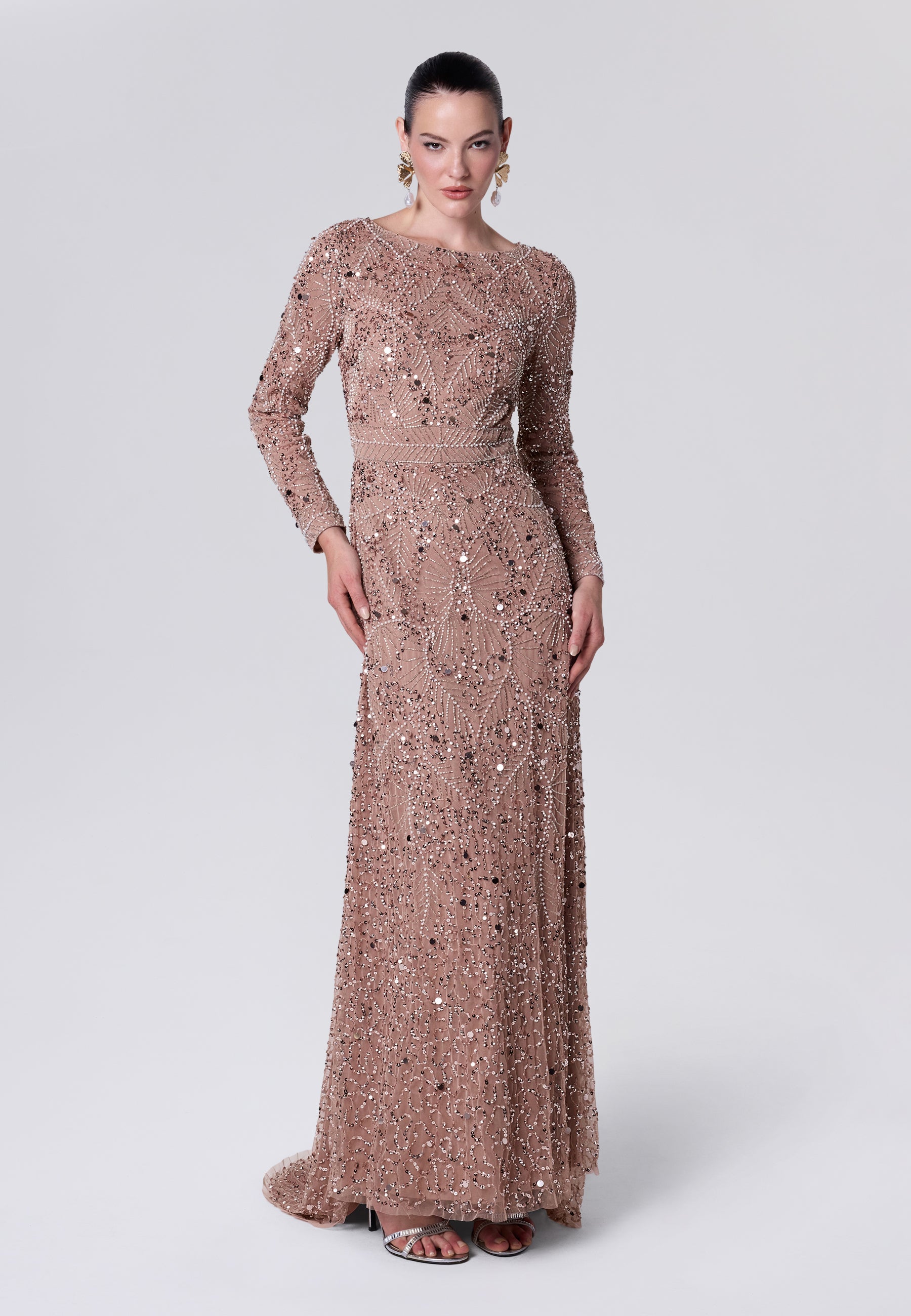 Selma Modest Sequin Maxi Dress | MTZ260606