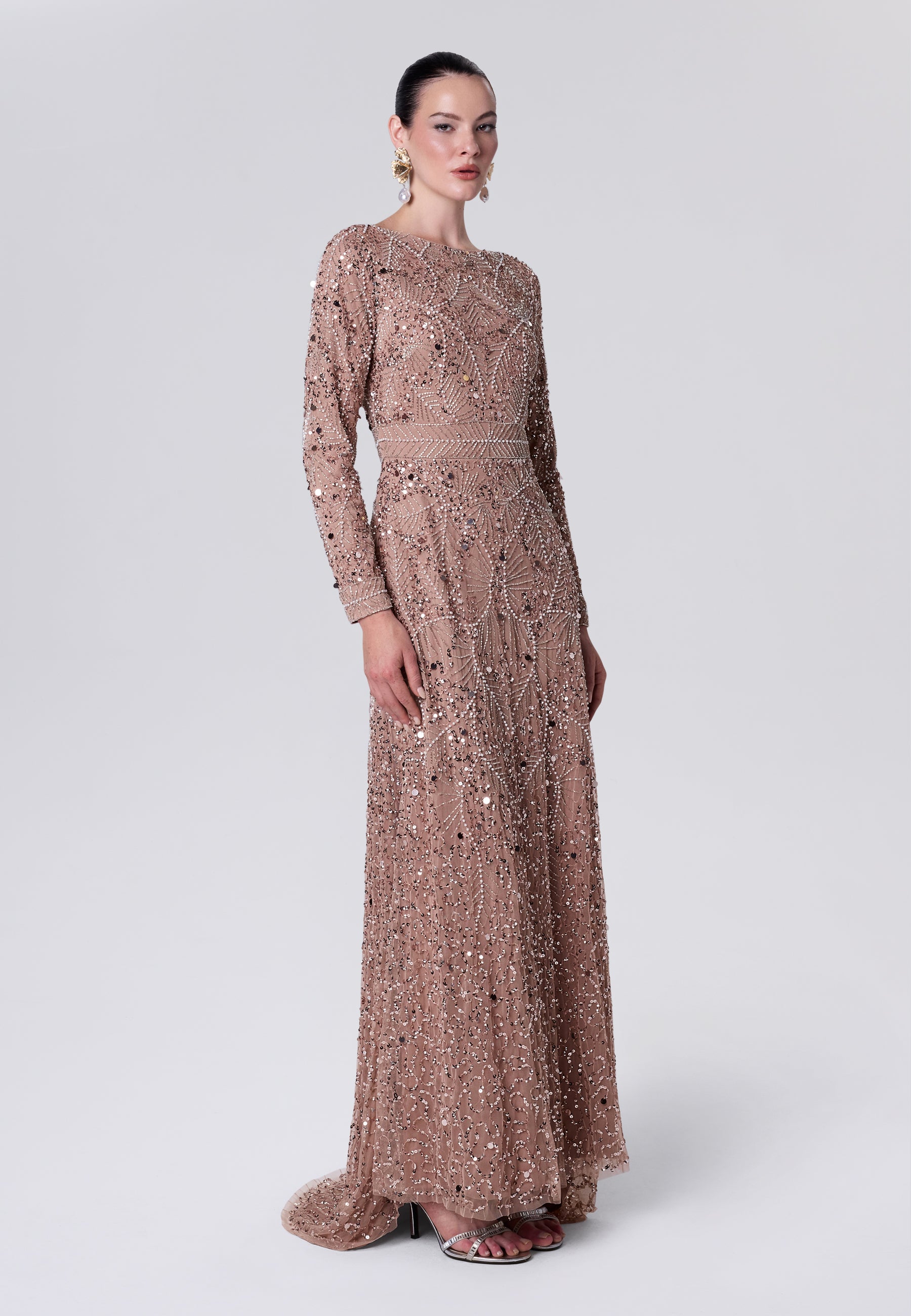 Selma Modest Sequin Maxi Dress | MTZ260606