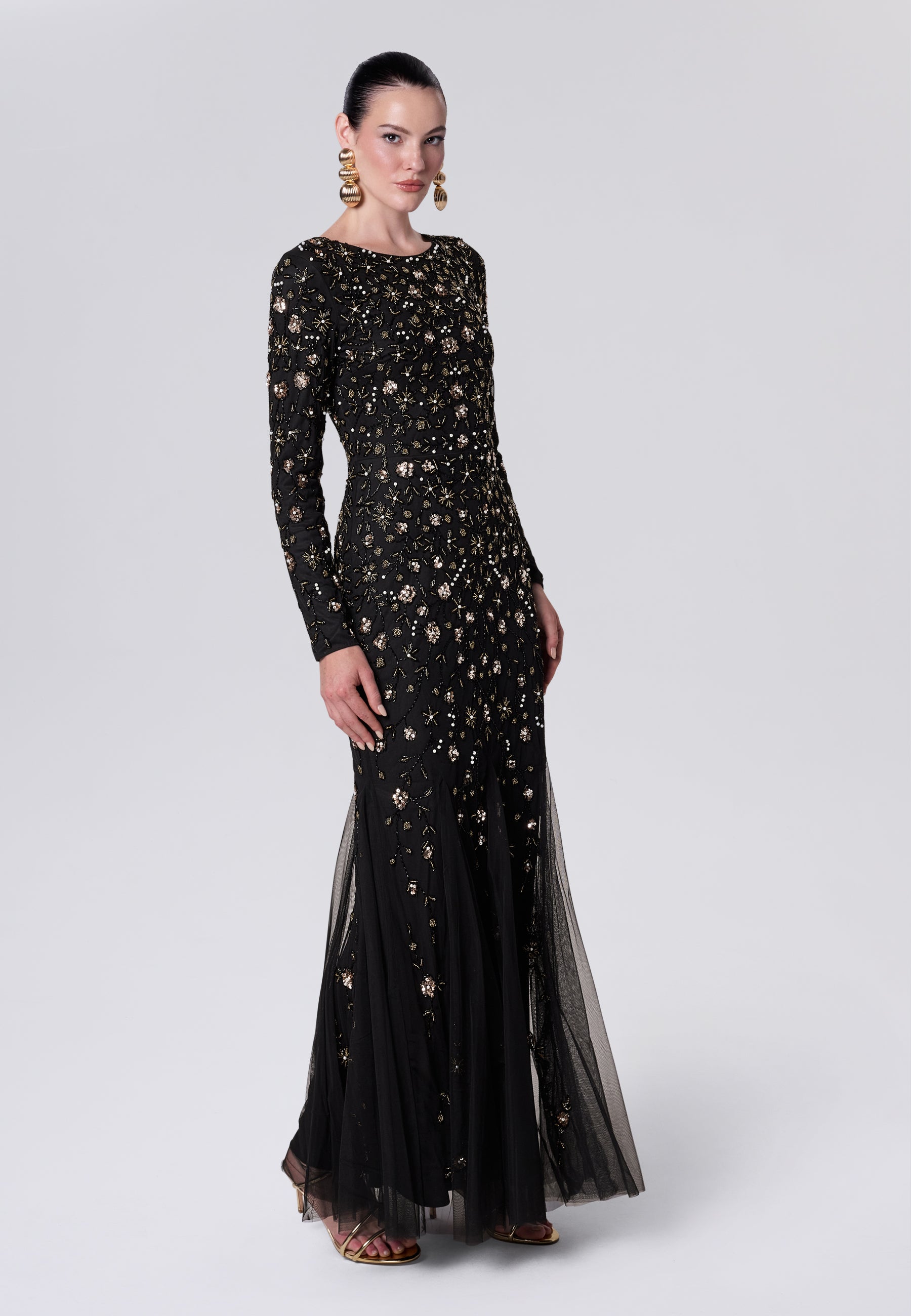 Nur Modest Sequin Maxi Dress | MTZ260605