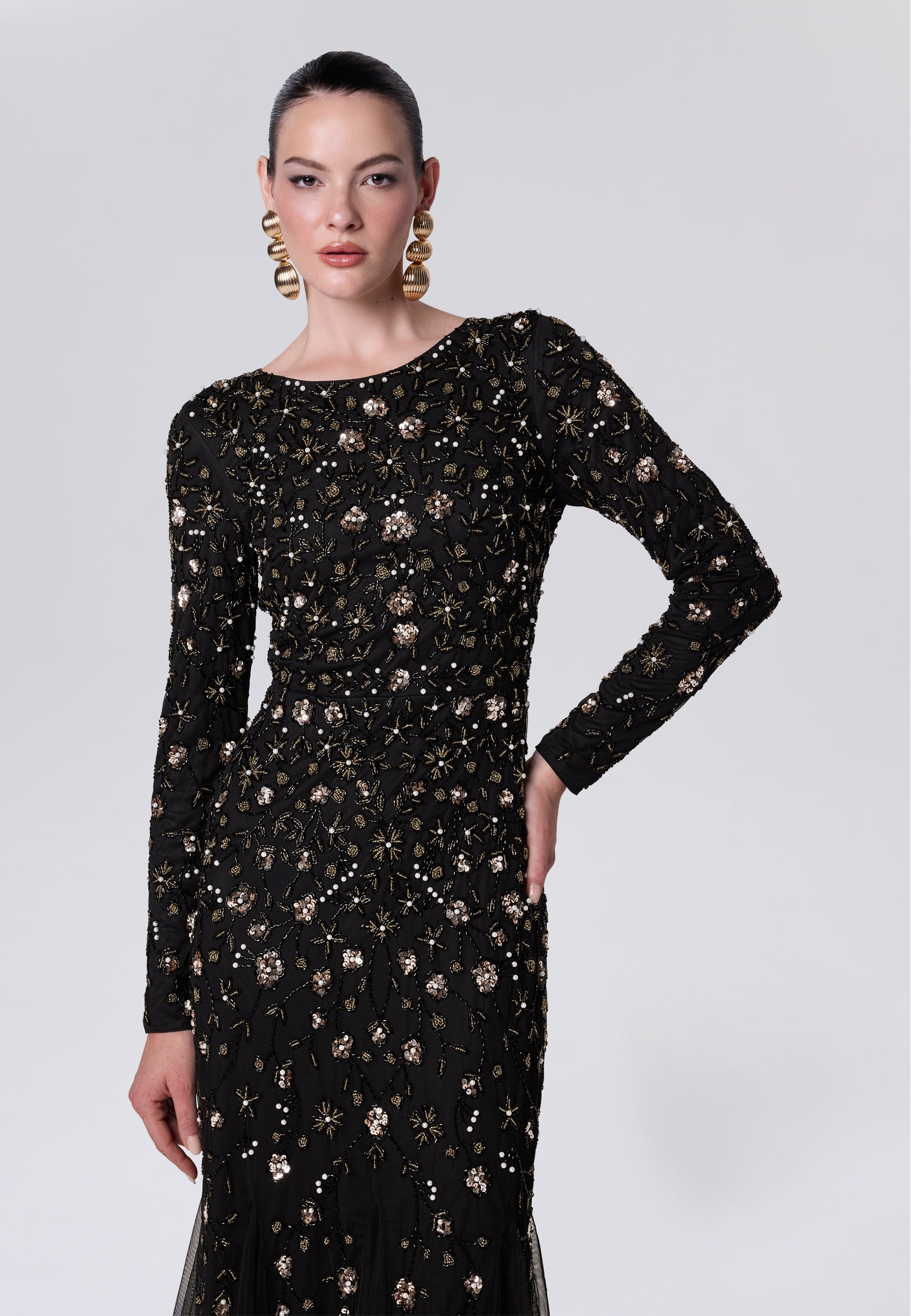 Nur Modest Sequin Maxi Dress | MTZ260605