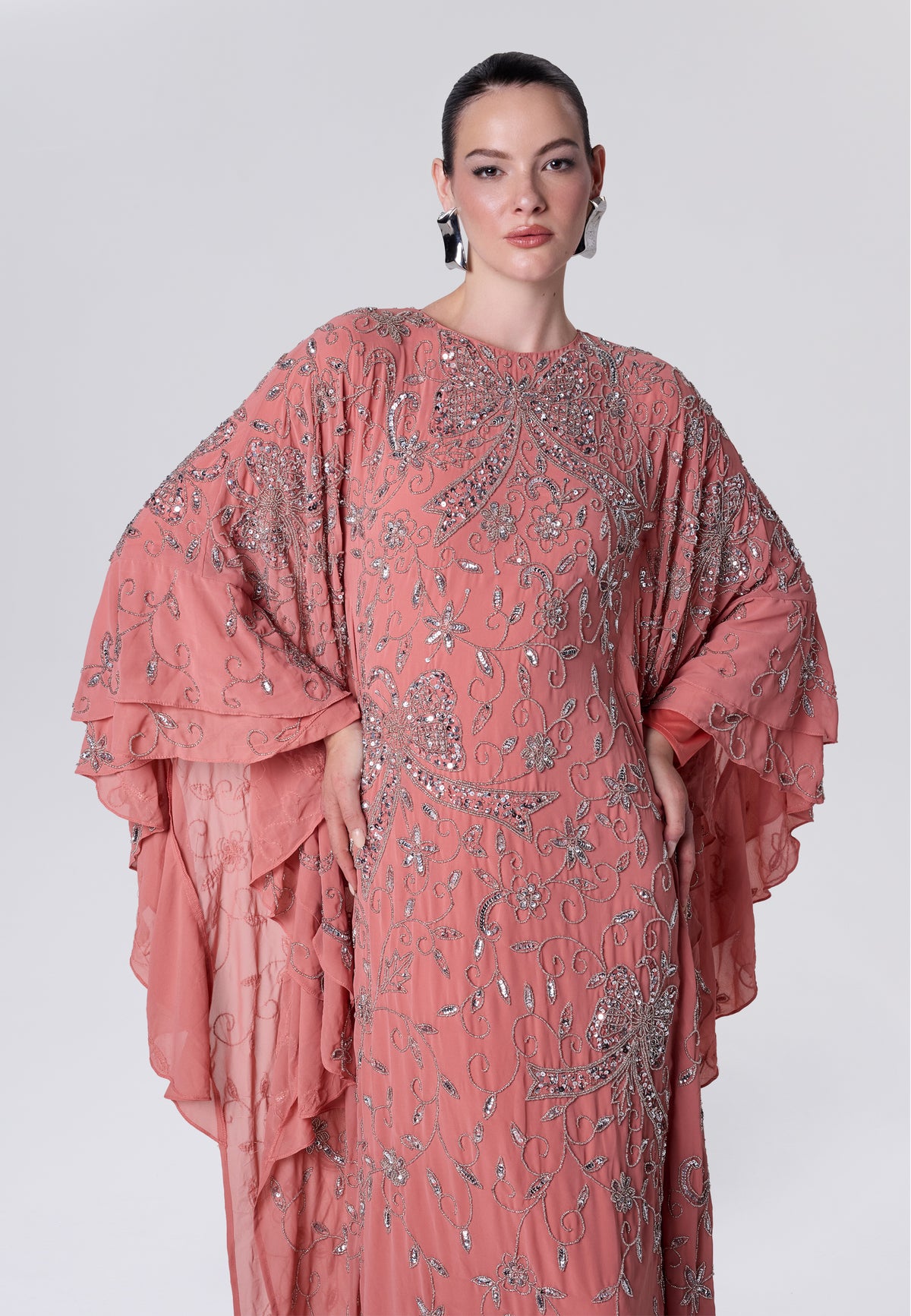 Celine Modest Sequin Maxi Dress | MTZ260617