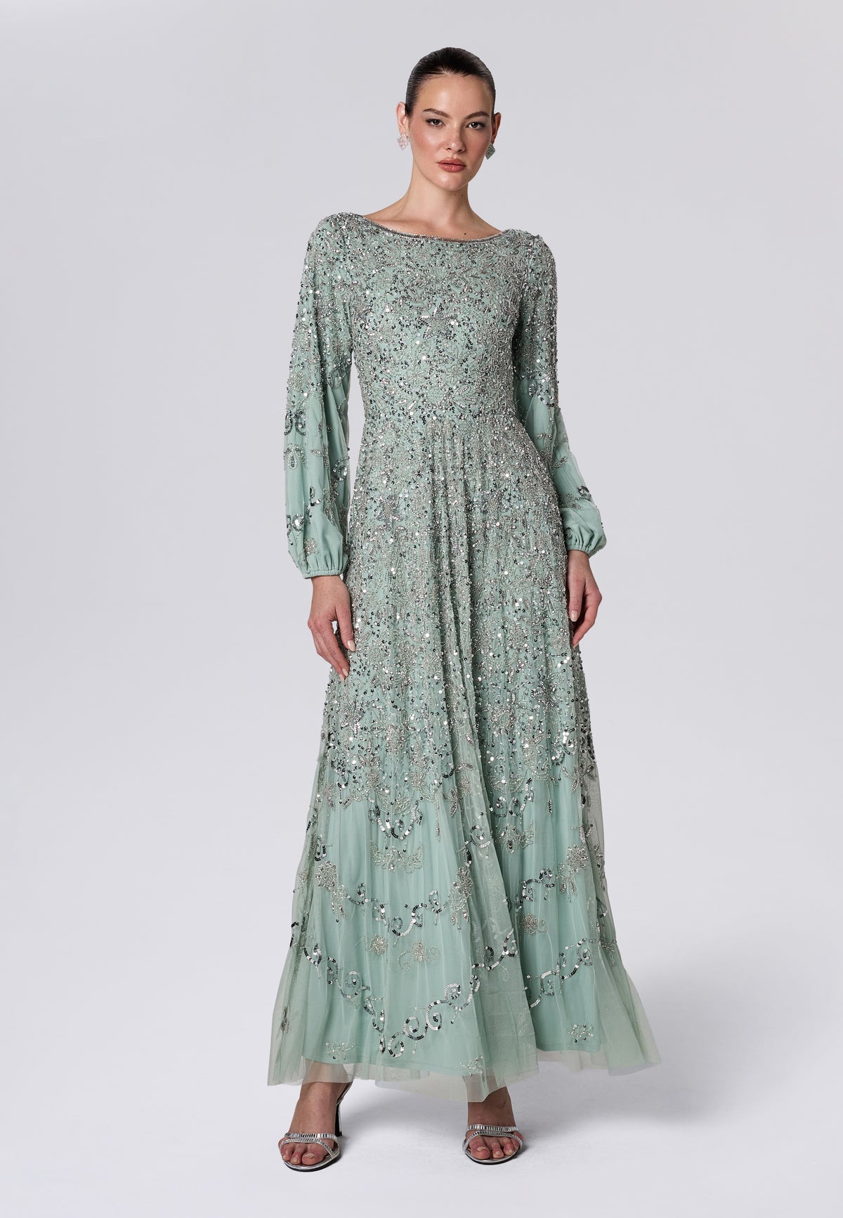 Abril Modest Sequin Maxi Dress | MTZ260809