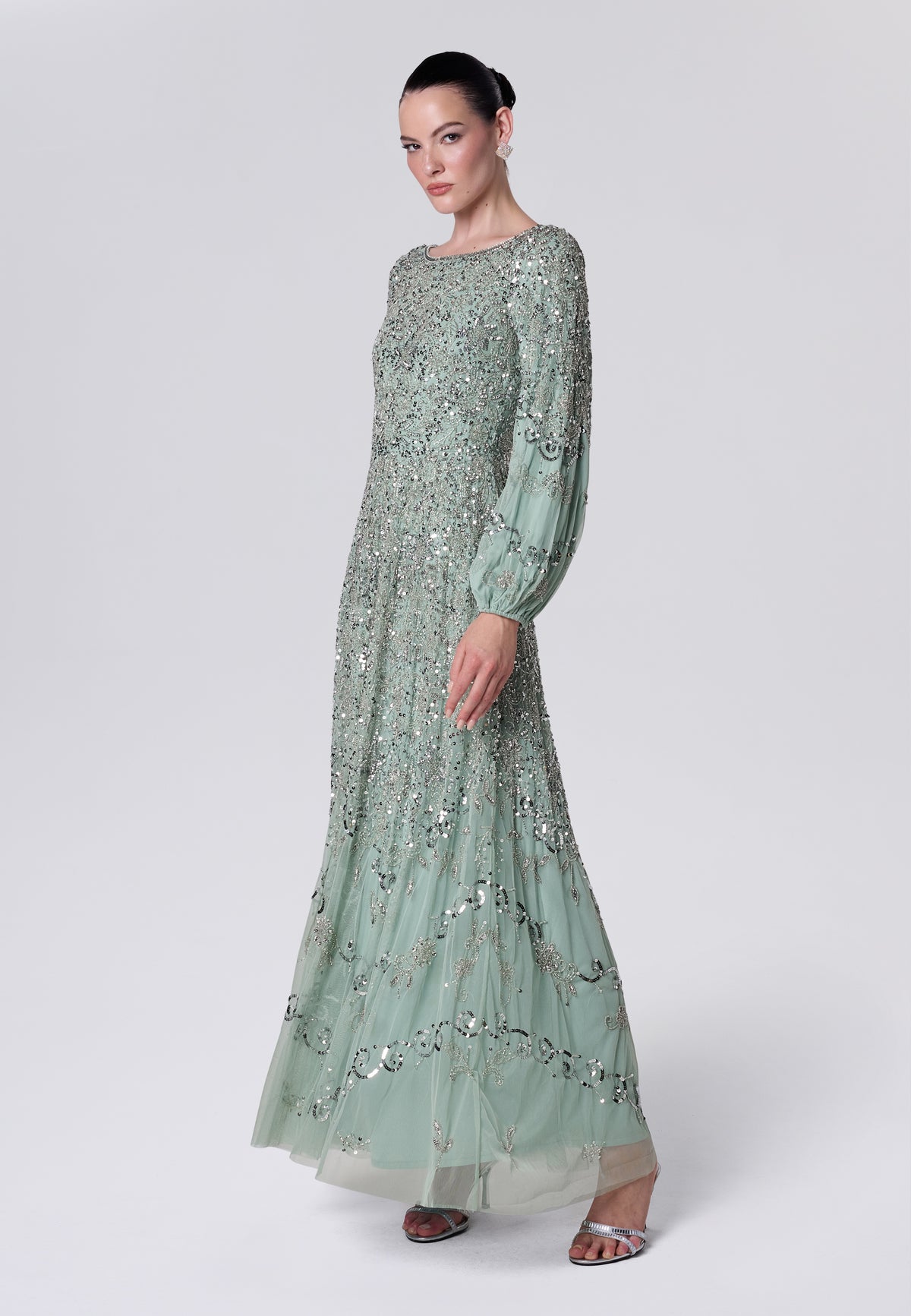 Abril Modest Sequin Maxi Dress | MTZ260809