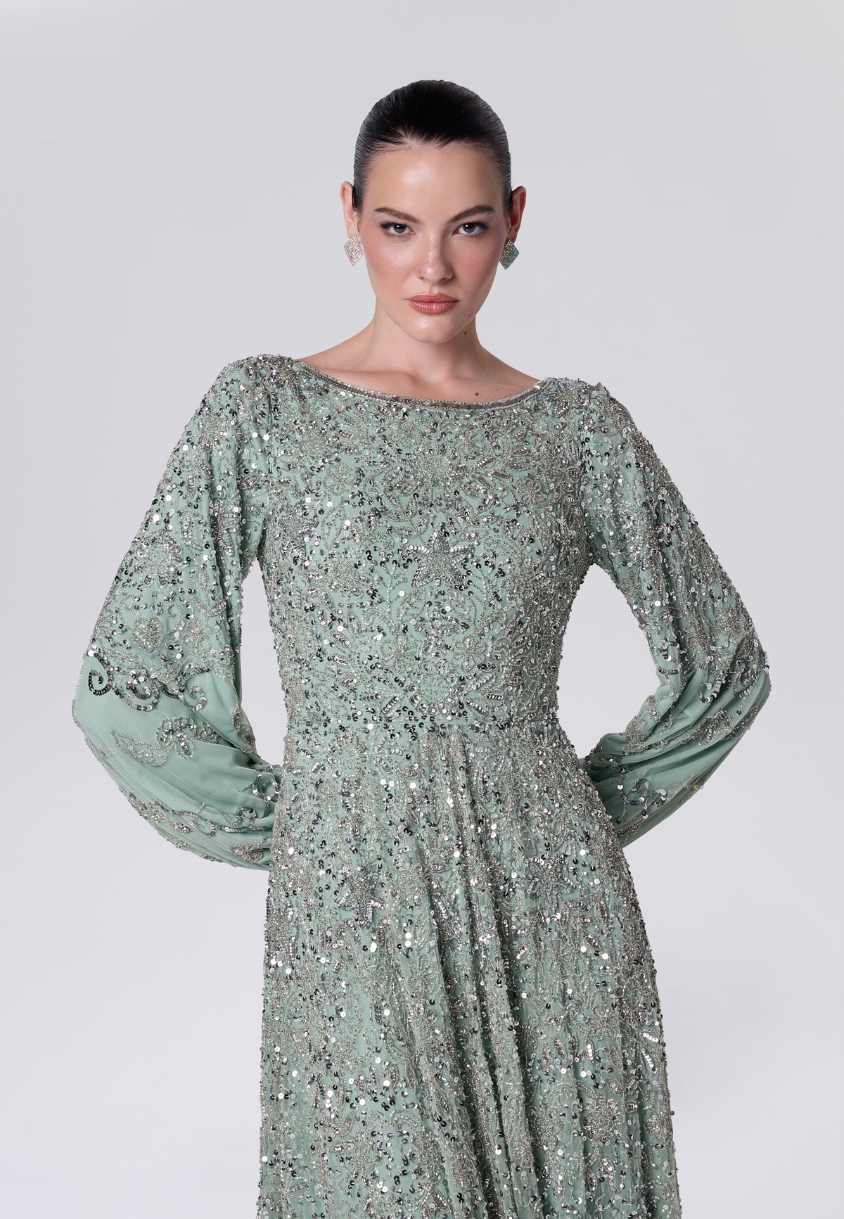 Abril Modest Sequin Maxi Dress | MTZ260809