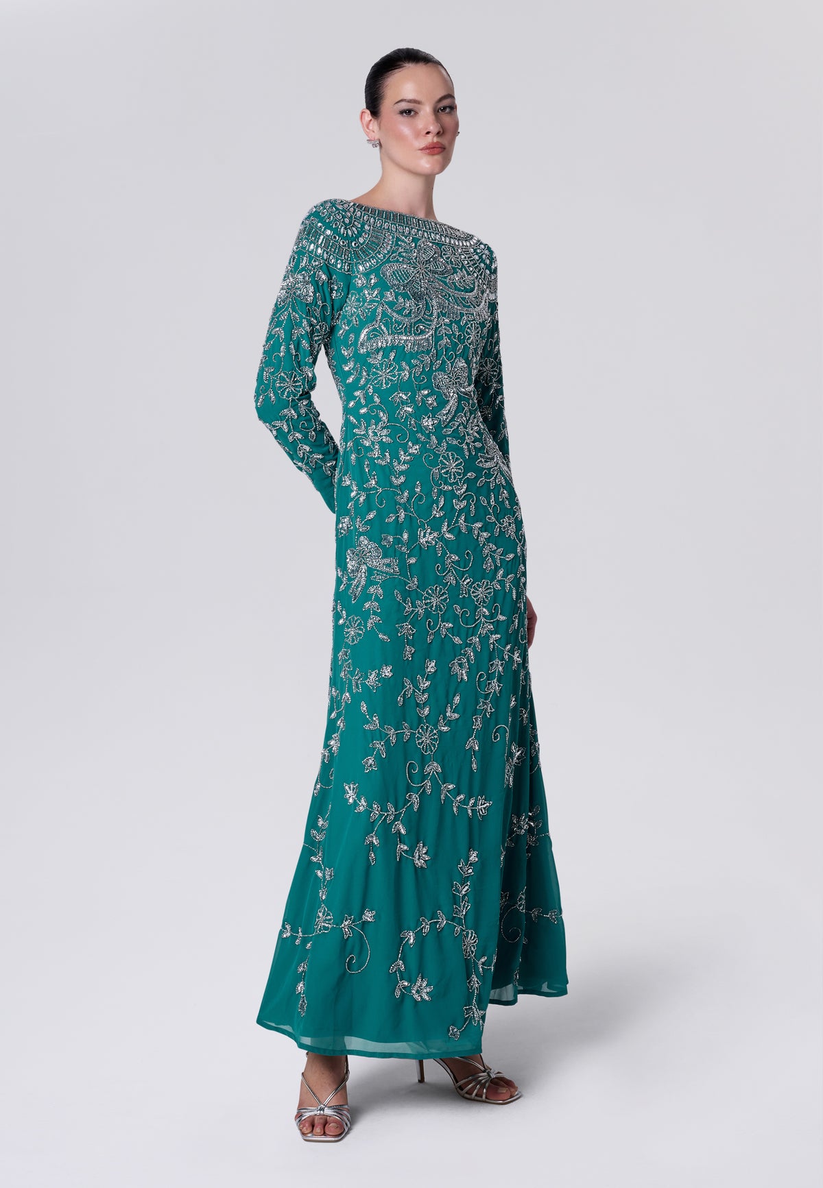 Danica Modest Sequin Maxi Dress | MTZ260618