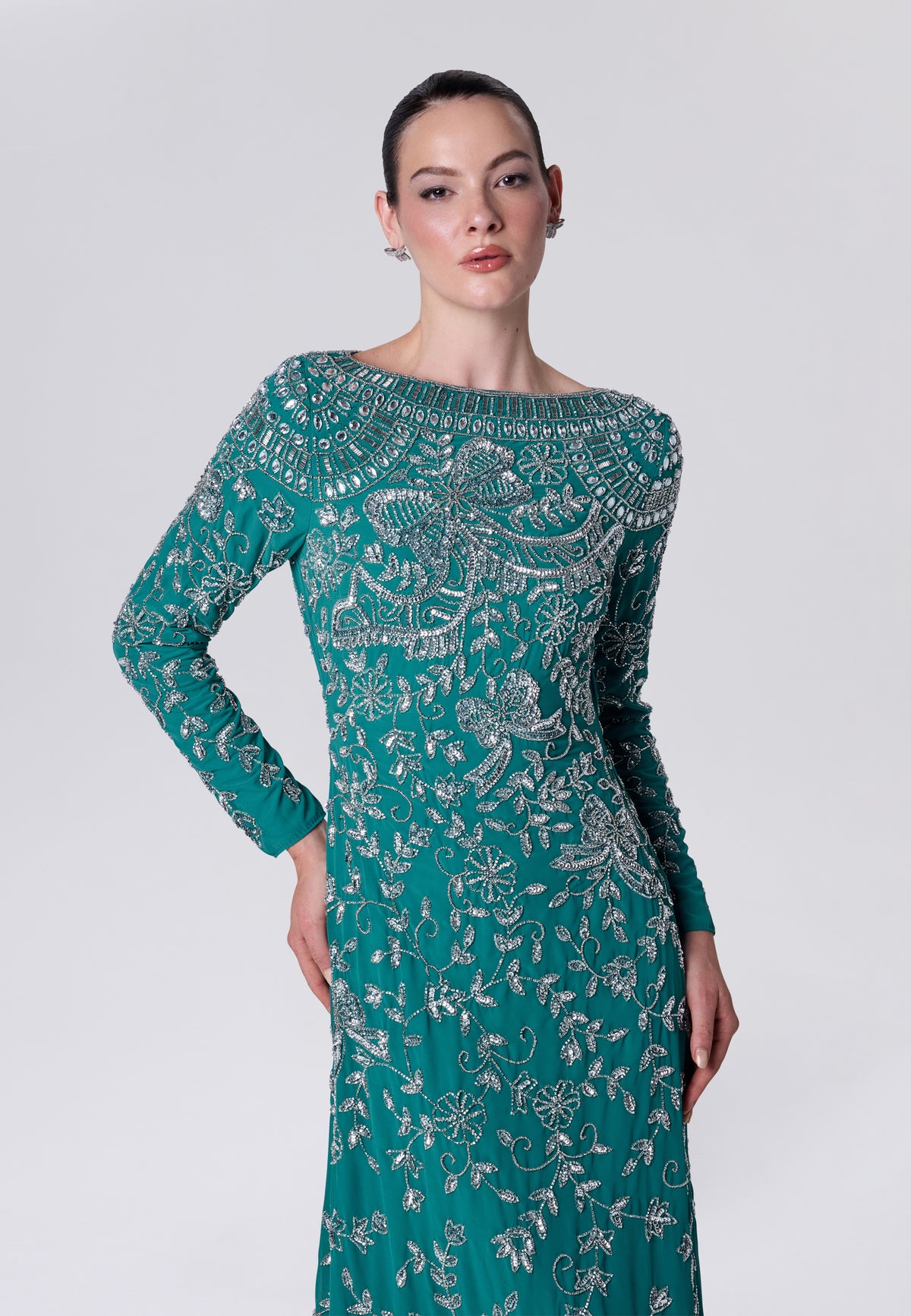 Danica Modest Sequin Maxi Dress | MTZ260618