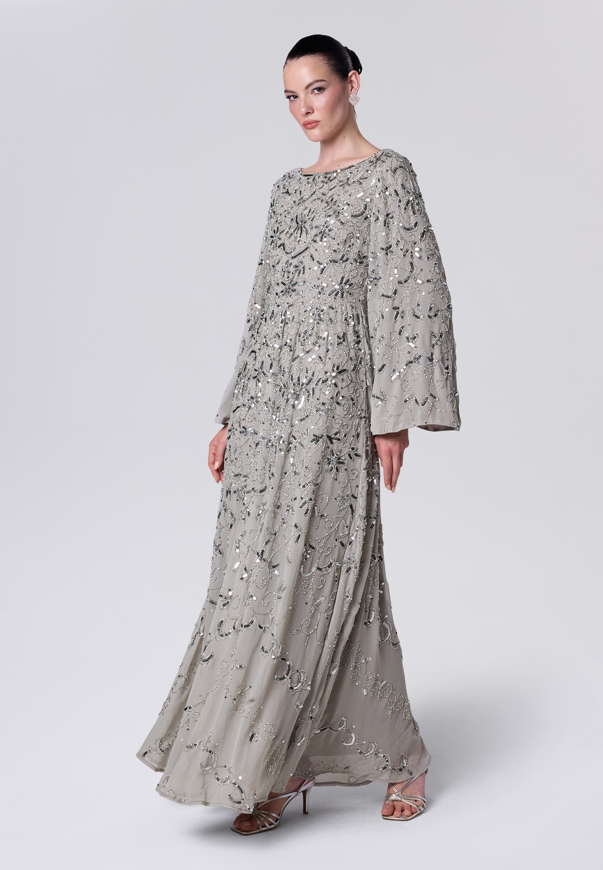Gazbia Modest Sequin Maxi Dress | MTZ260614