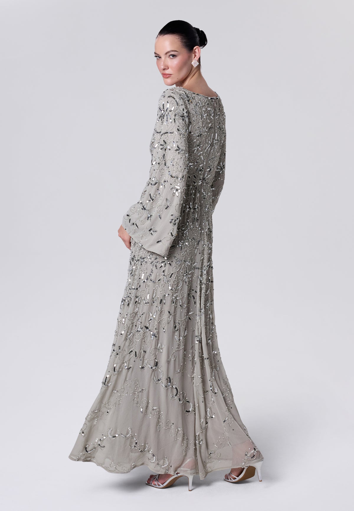 Gazbia Modest Sequin Maxi Dress | MTZ260614