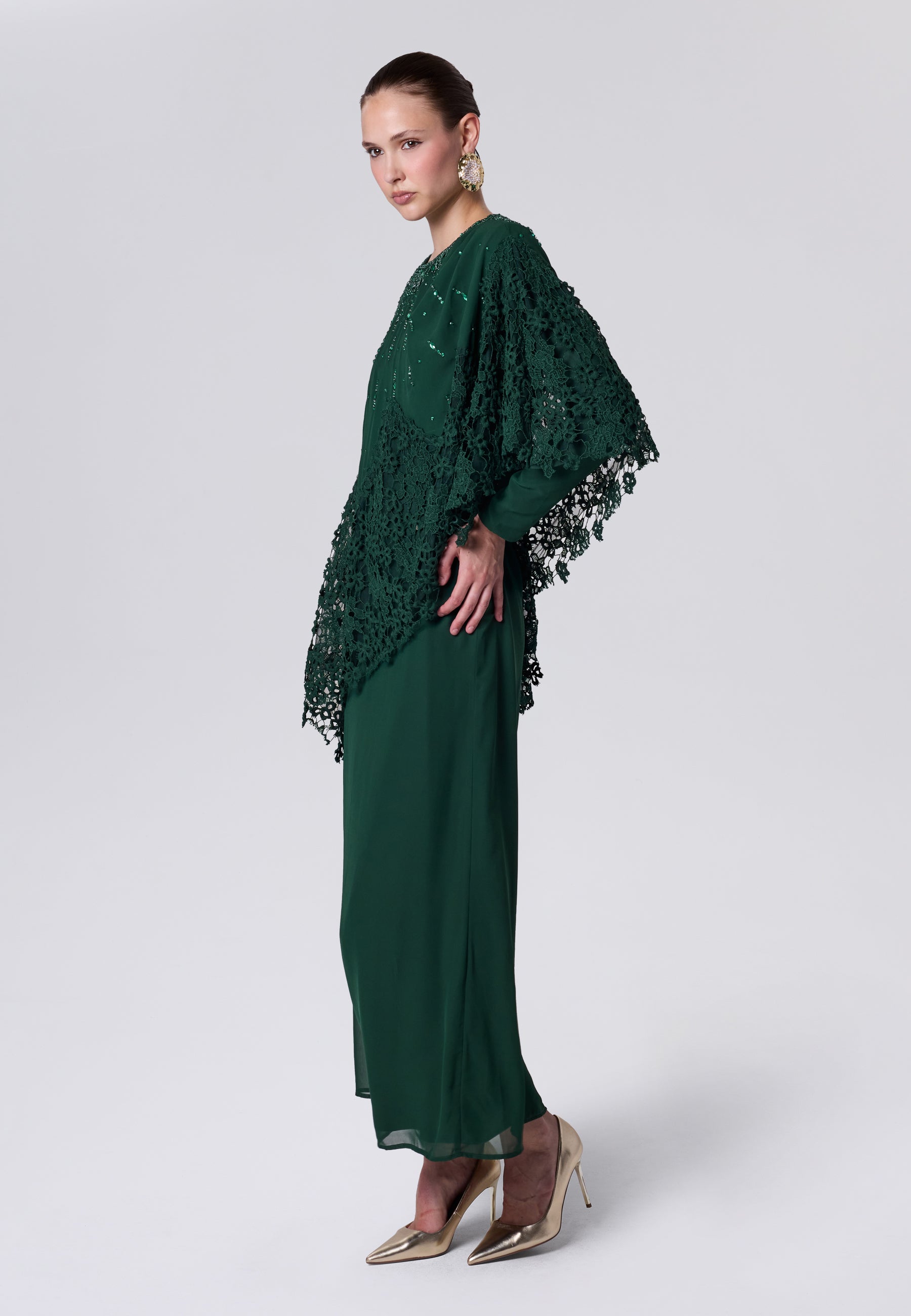 Tahany Modest Sequin Maxi Dress | P260204