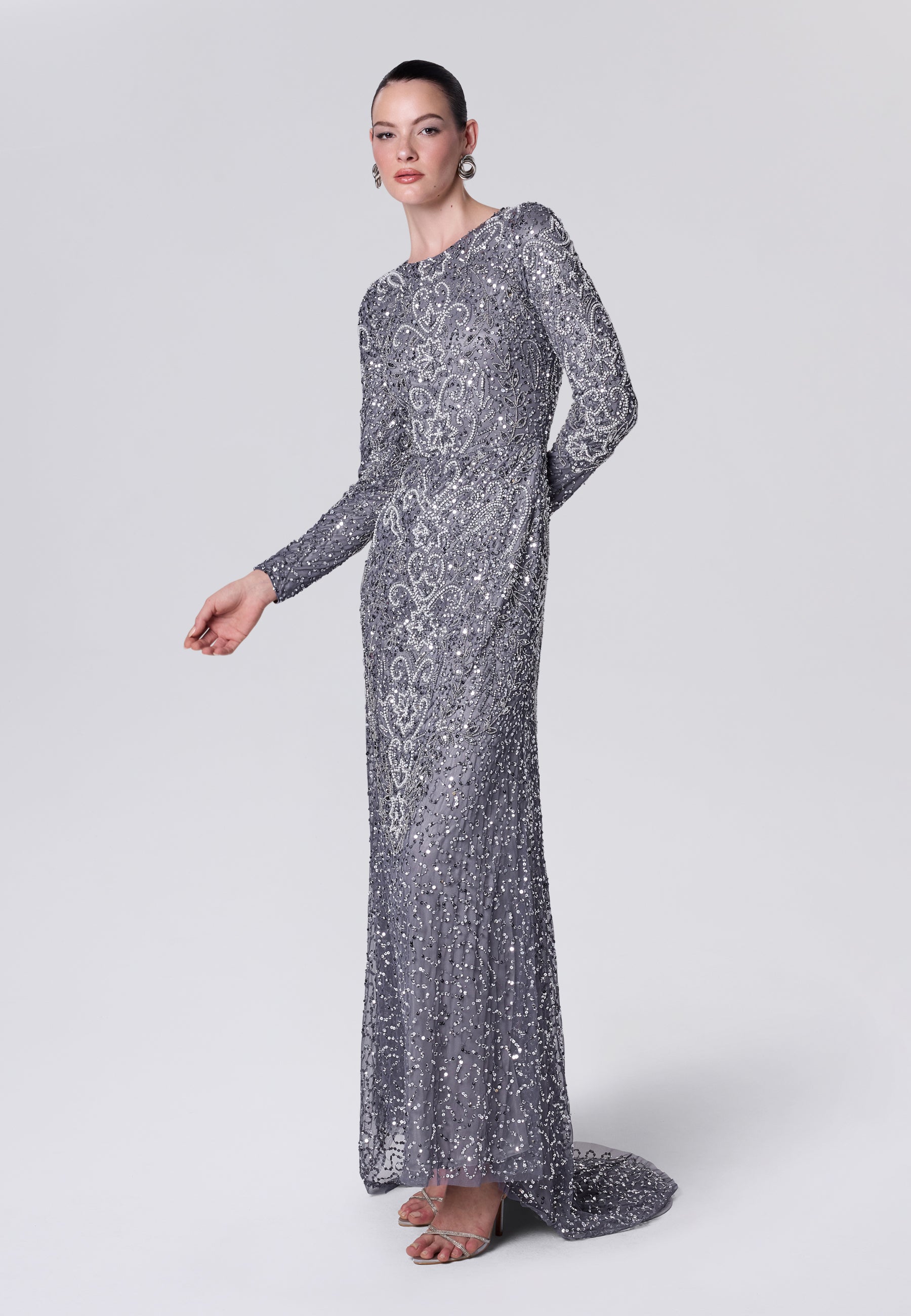 Suzan Modest Sequin Maxi Dress | MTZ260611