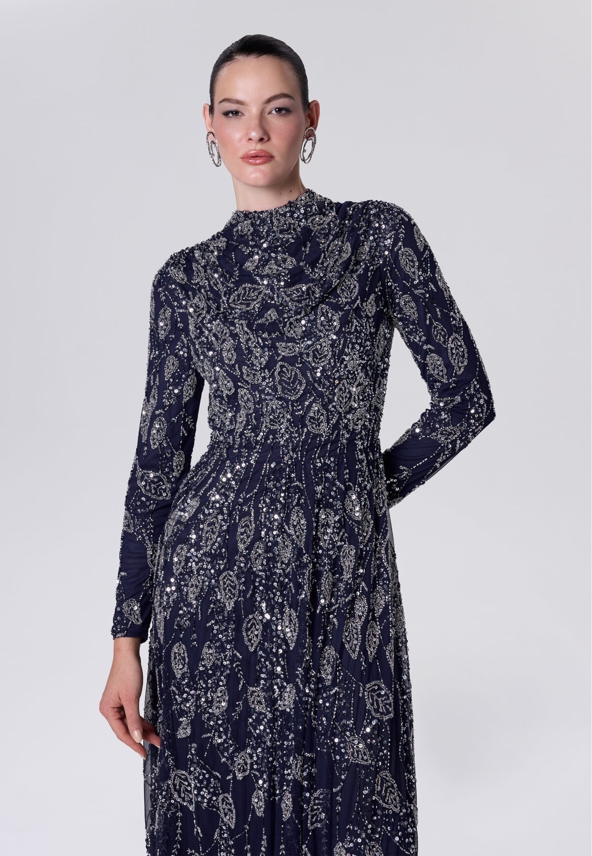 Neeya Modest Sequin Maxi Dress | MTZ260613