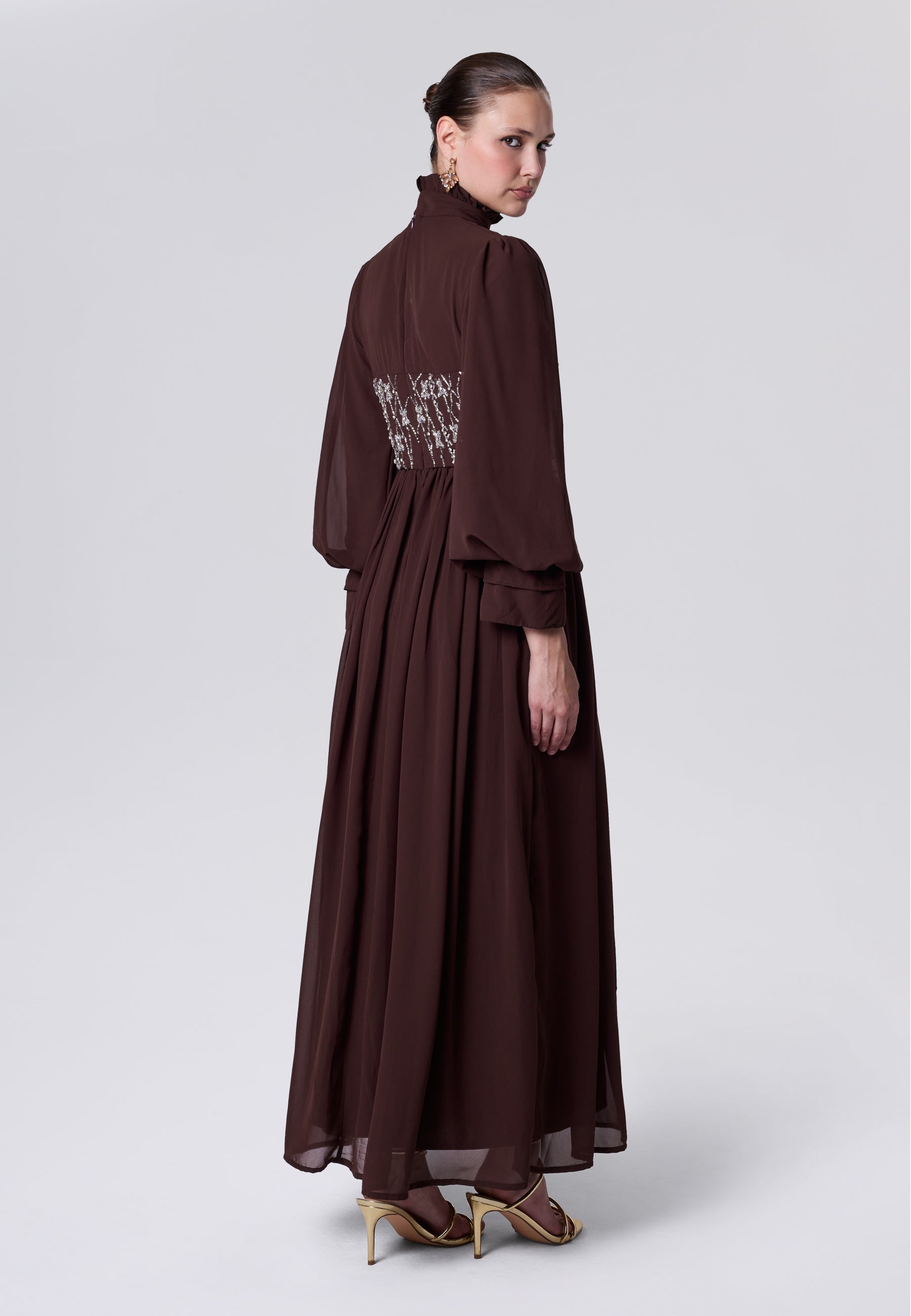 Aymi Modest Sequin Maxi Dress | P260213