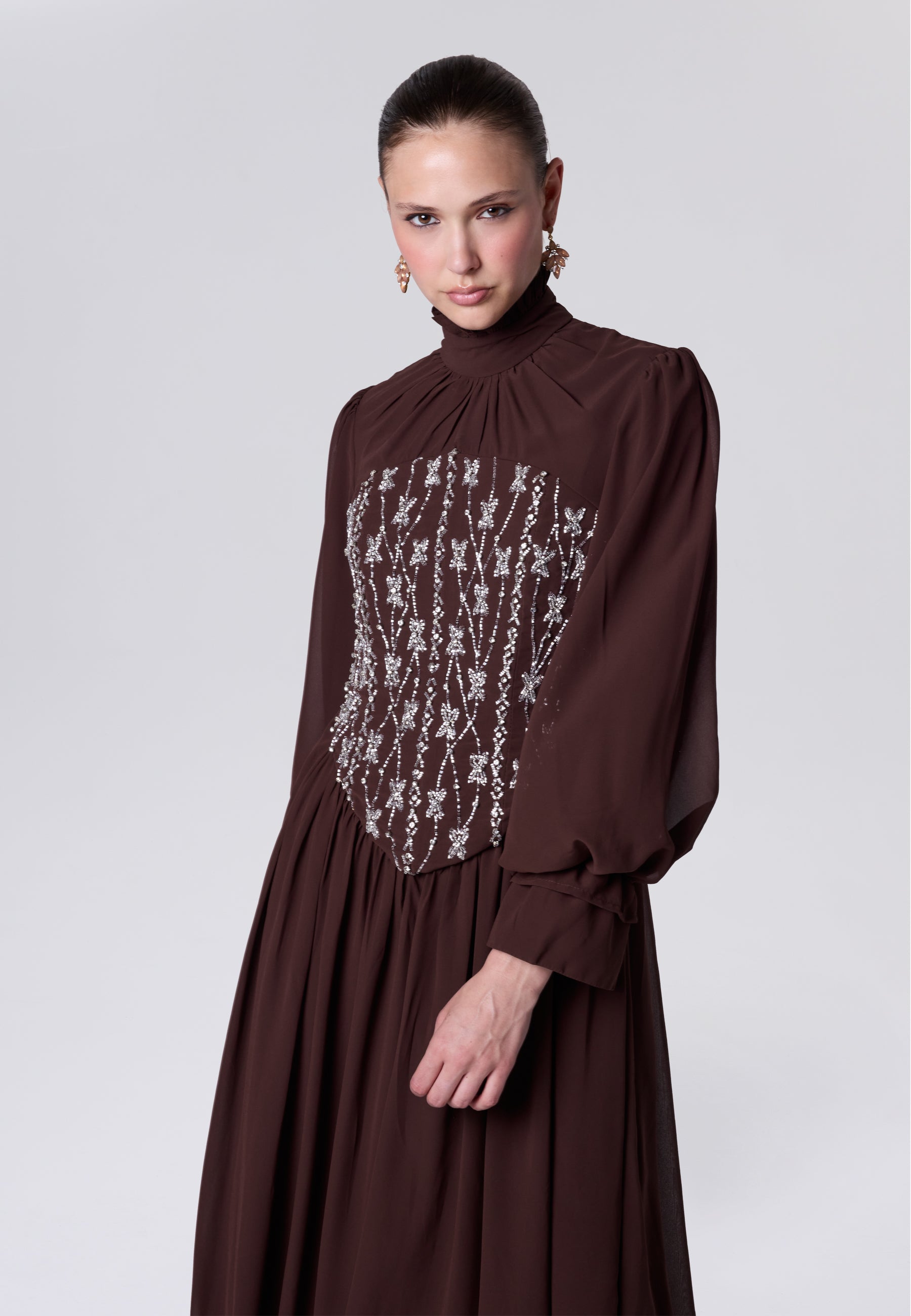 Aymi Modest Sequin Maxi Dress | P260213