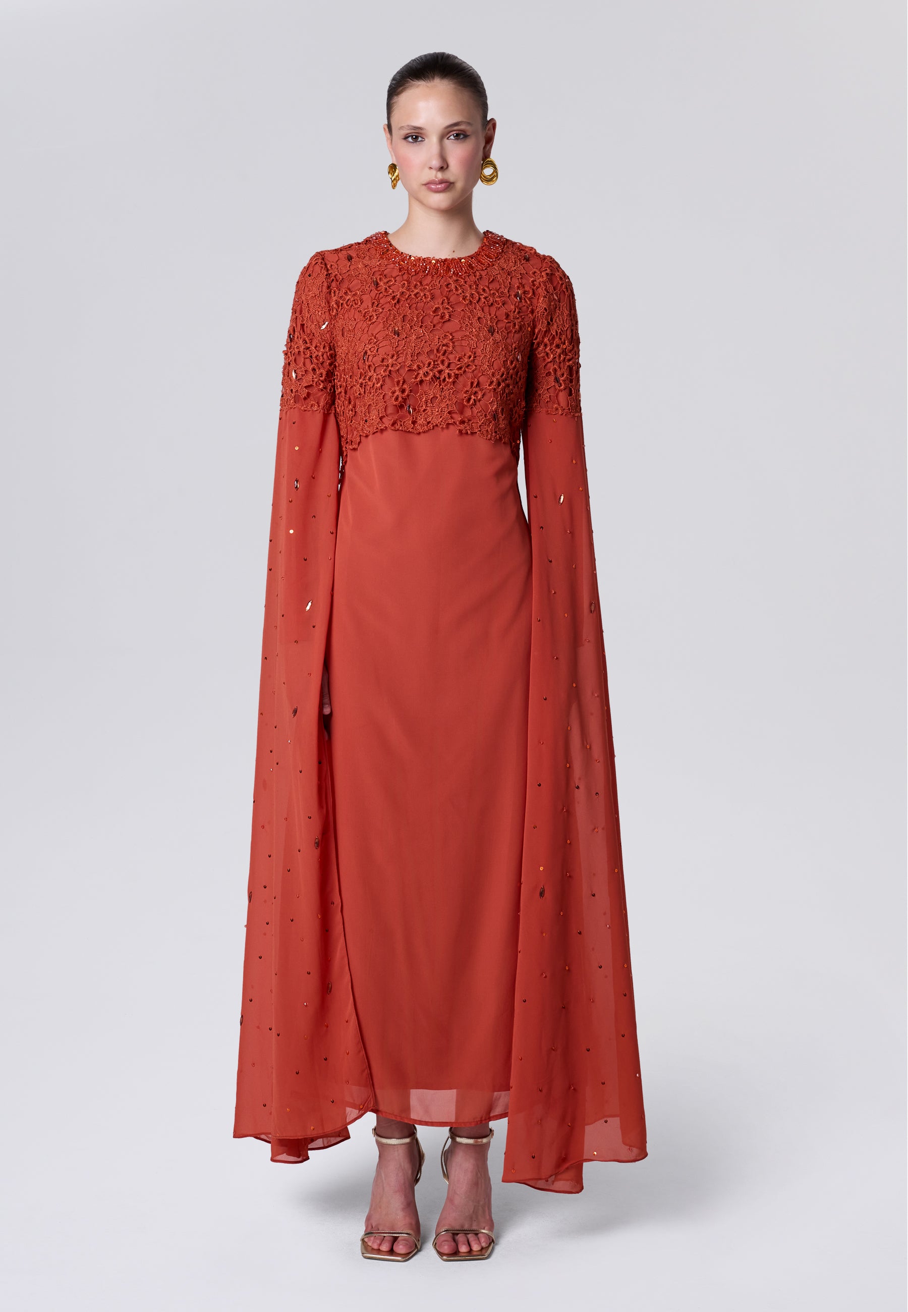 Luma Modest Sequin Maxi Dress | P260202