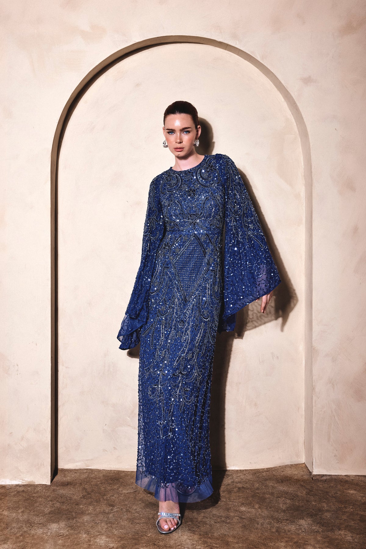 Insiya Modest Sequin Maxi Dress | MTZ260803