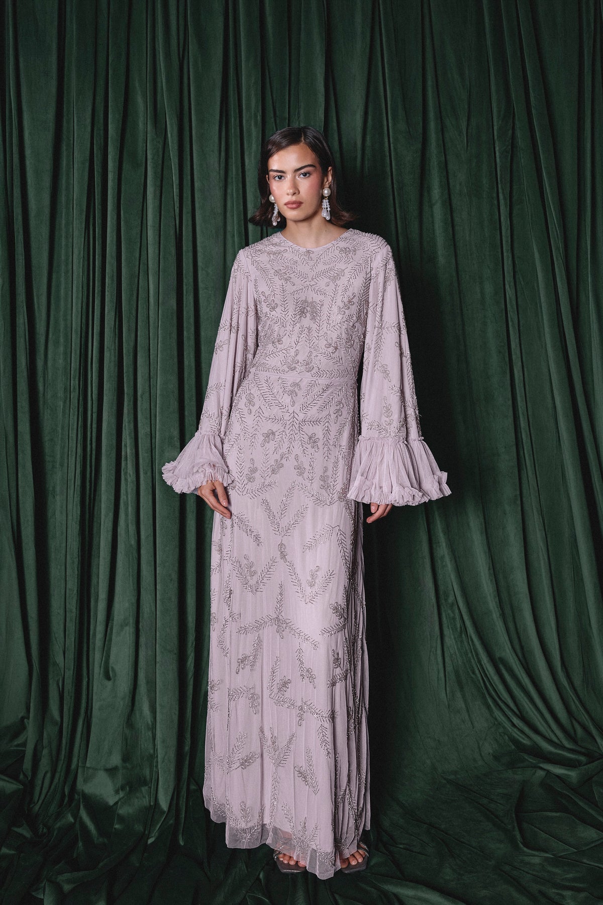 Iris Modest Sequin Maxi Dress | MTZ260106