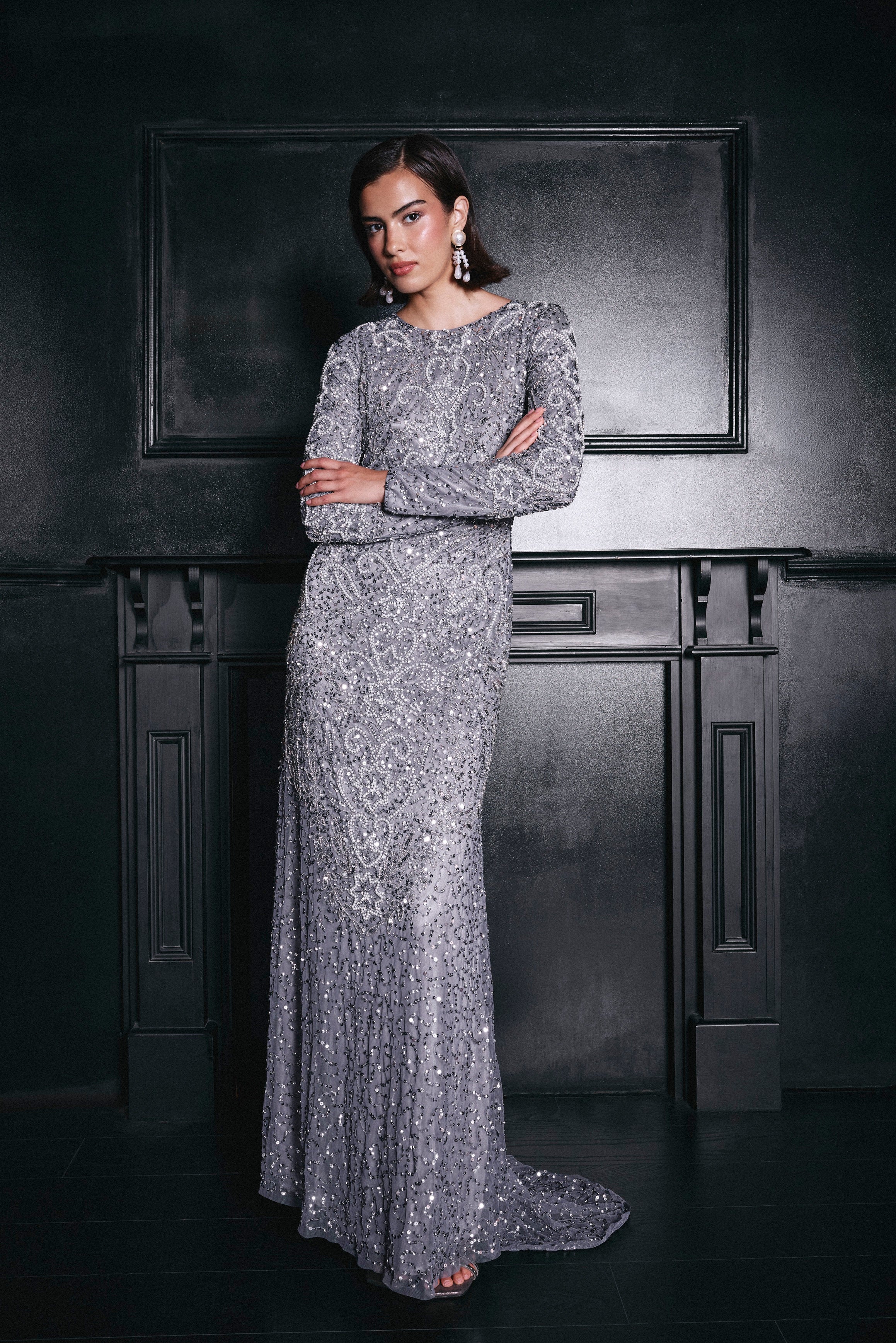 Suzan Modest Sequin Maxi Dress | MTZ260611