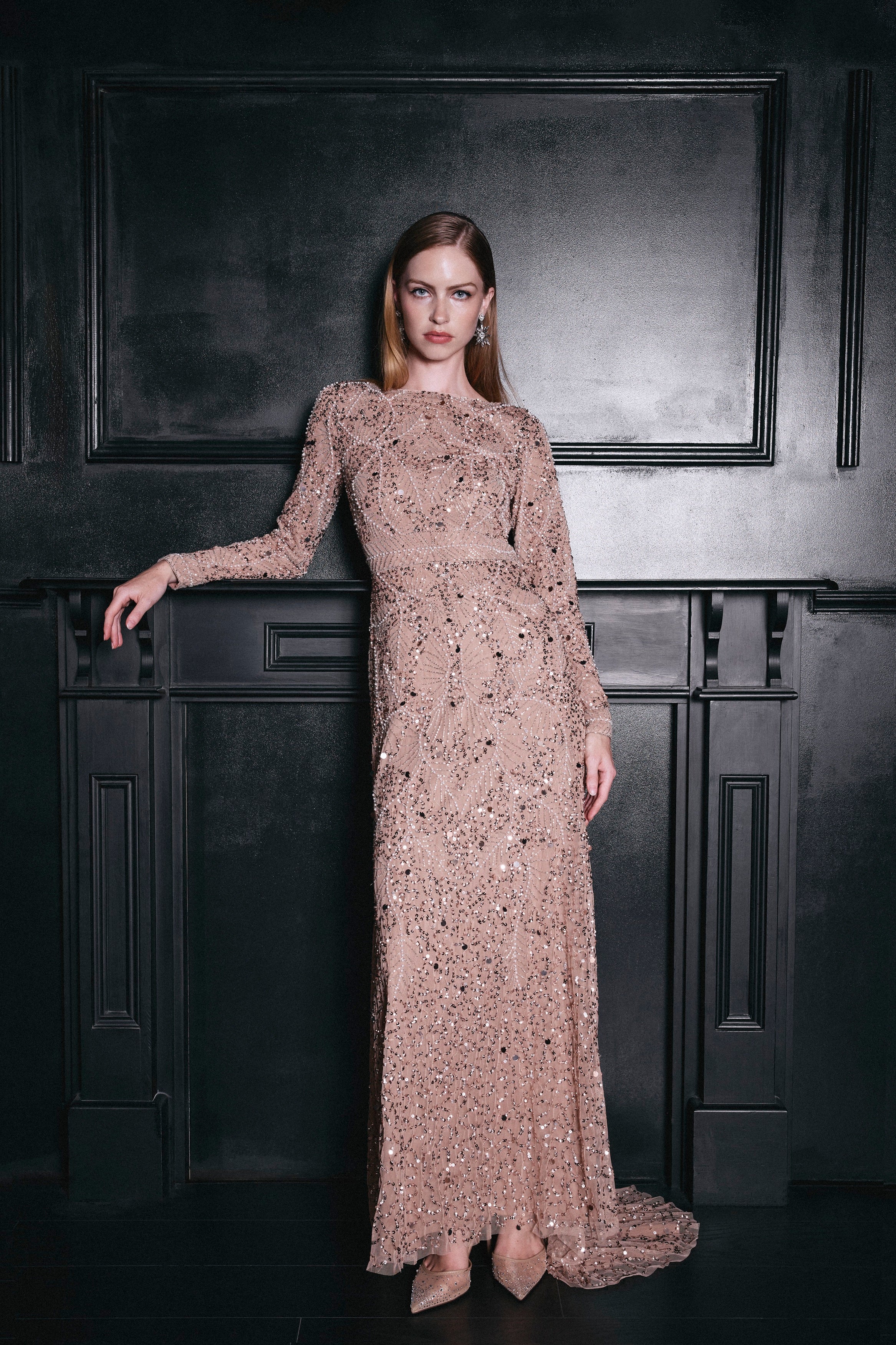 Selma Modest Sequin Maxi Dress | MTZ260606