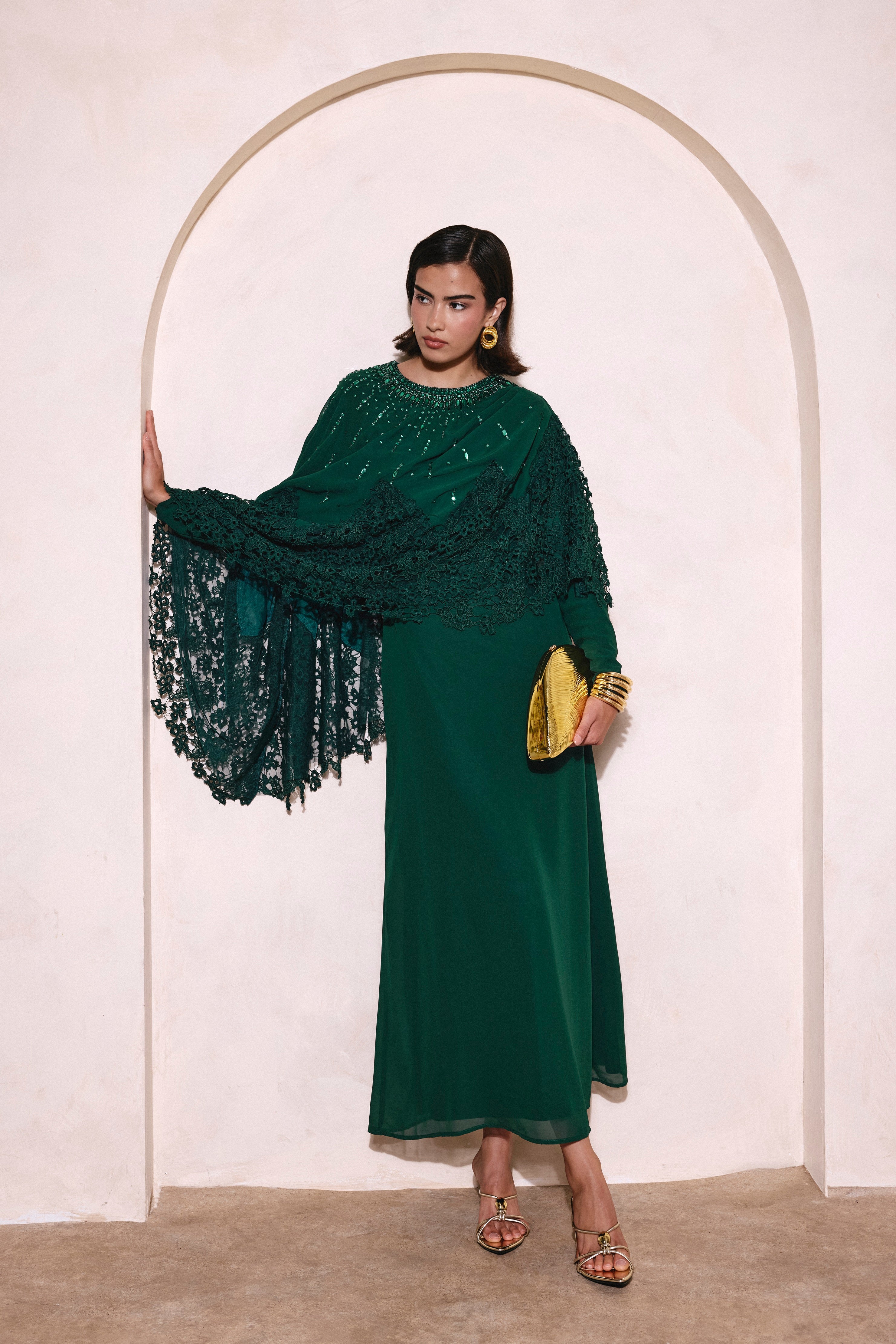 Tahany Modest Sequin Maxi Dress | P260204