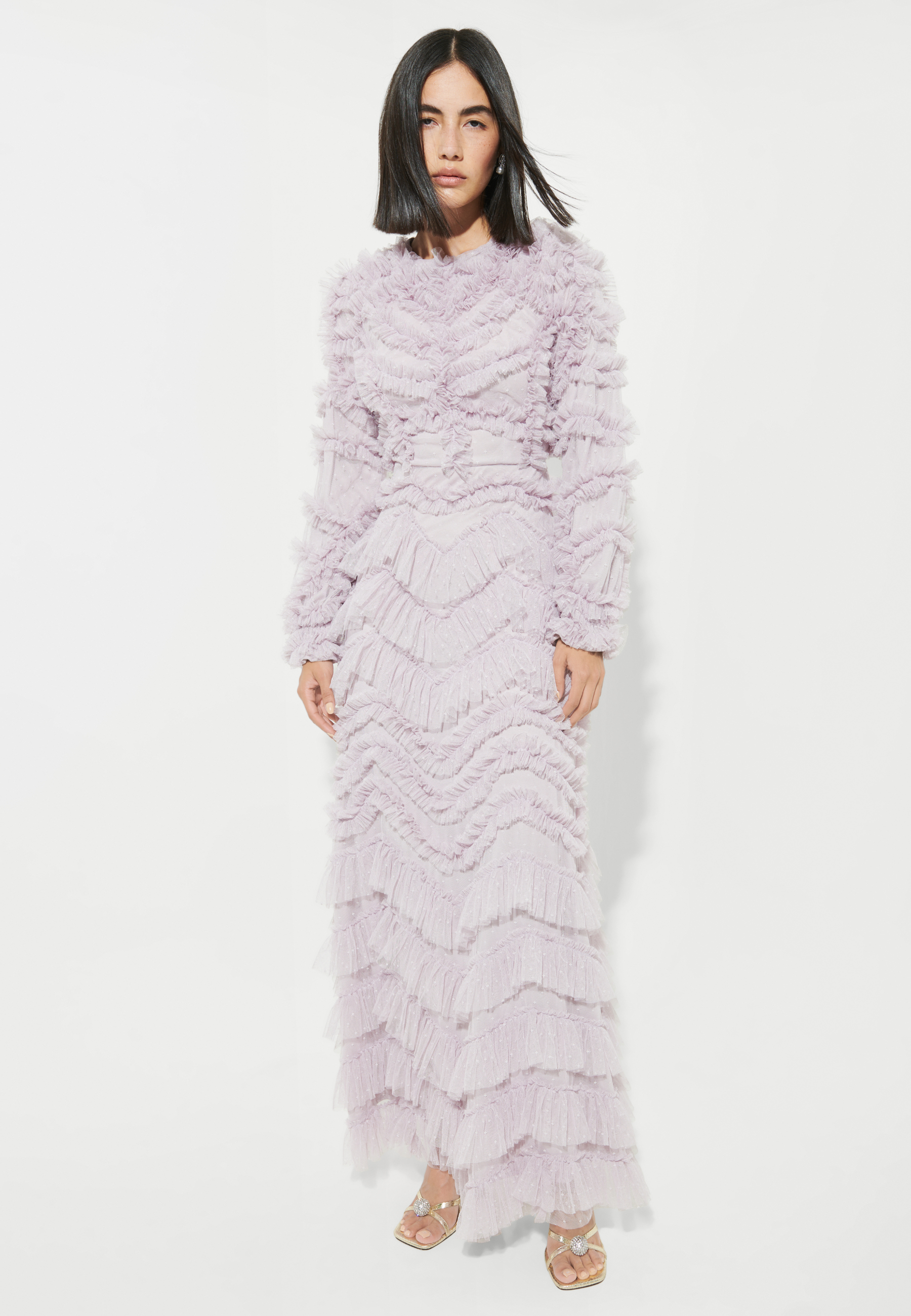 Zuma Modest Ruffle Maxi Dress | MTZ250111